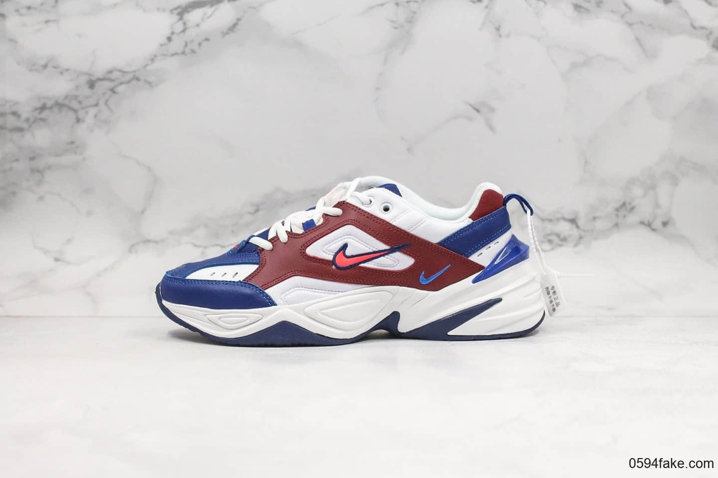 耐克Nike M2K Tekno Pink Foam纯原版本复古潮流M2K老爹鞋黑蓝红原盒原标区别市面通货版本 (ID:25039) - 图片1