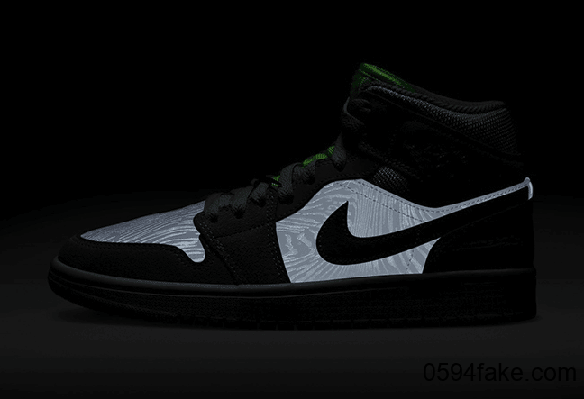 鳄鱼纹+斑马纹+3M反光!全新Air Jordan 1 Mid即将登场!