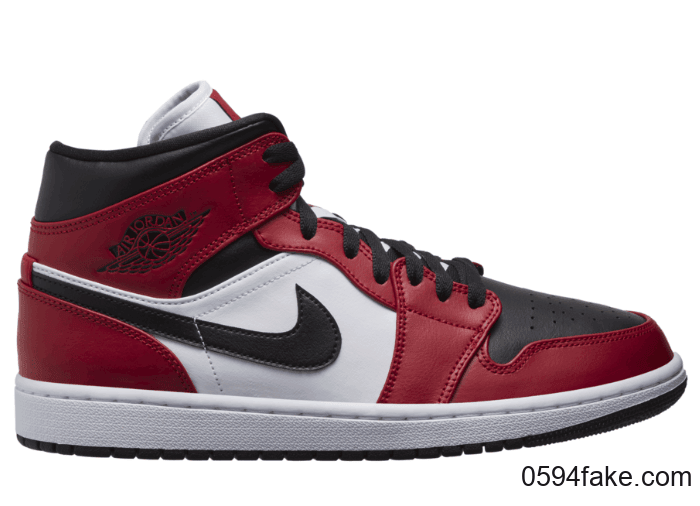 小芝加哥配色!Air Jordan 1 Mid “Chicago”首度曝光! 货号:554724-069