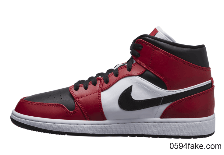 小芝加哥配色!Air Jordan 1 Mid “Chicago”首度曝光! 货号:554724-069