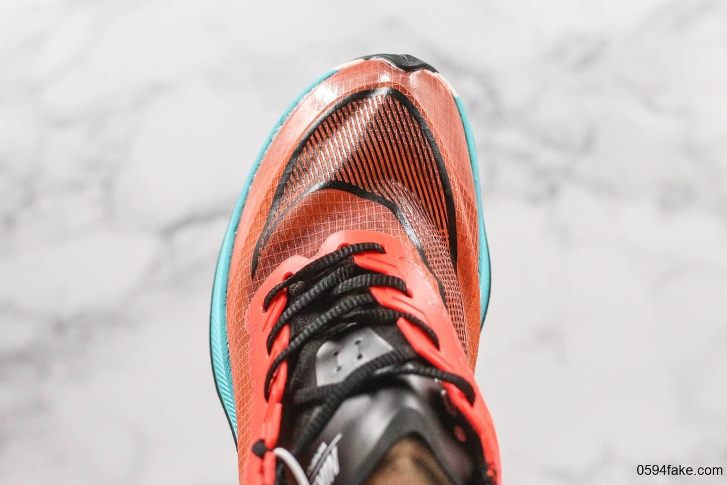 耐克Nike ZoomX Vaporfly NEXT%公司级版本轻质马拉松跑鞋蓝橙色内置Zoomx缓震科技原楦头纸板打造 货号:CD4553-300