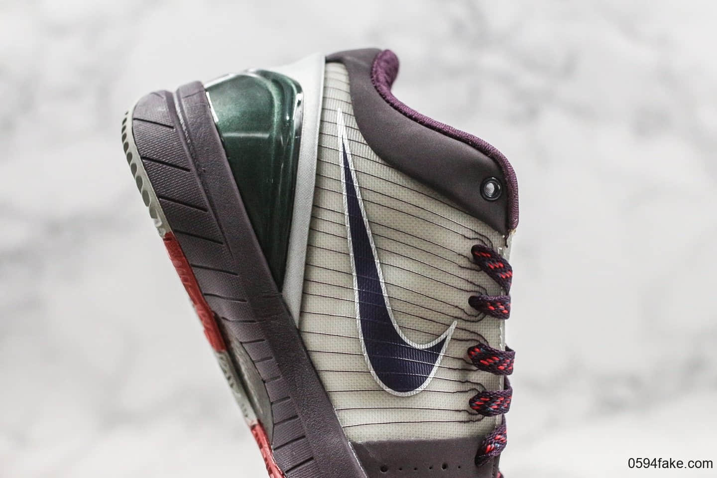耐克Nike Zoom Kobe IV纯原版本科比4代元年复刻灰紫色正确细节原鞋开模一比一打造支持实战篮球鞋 货号:344335-051