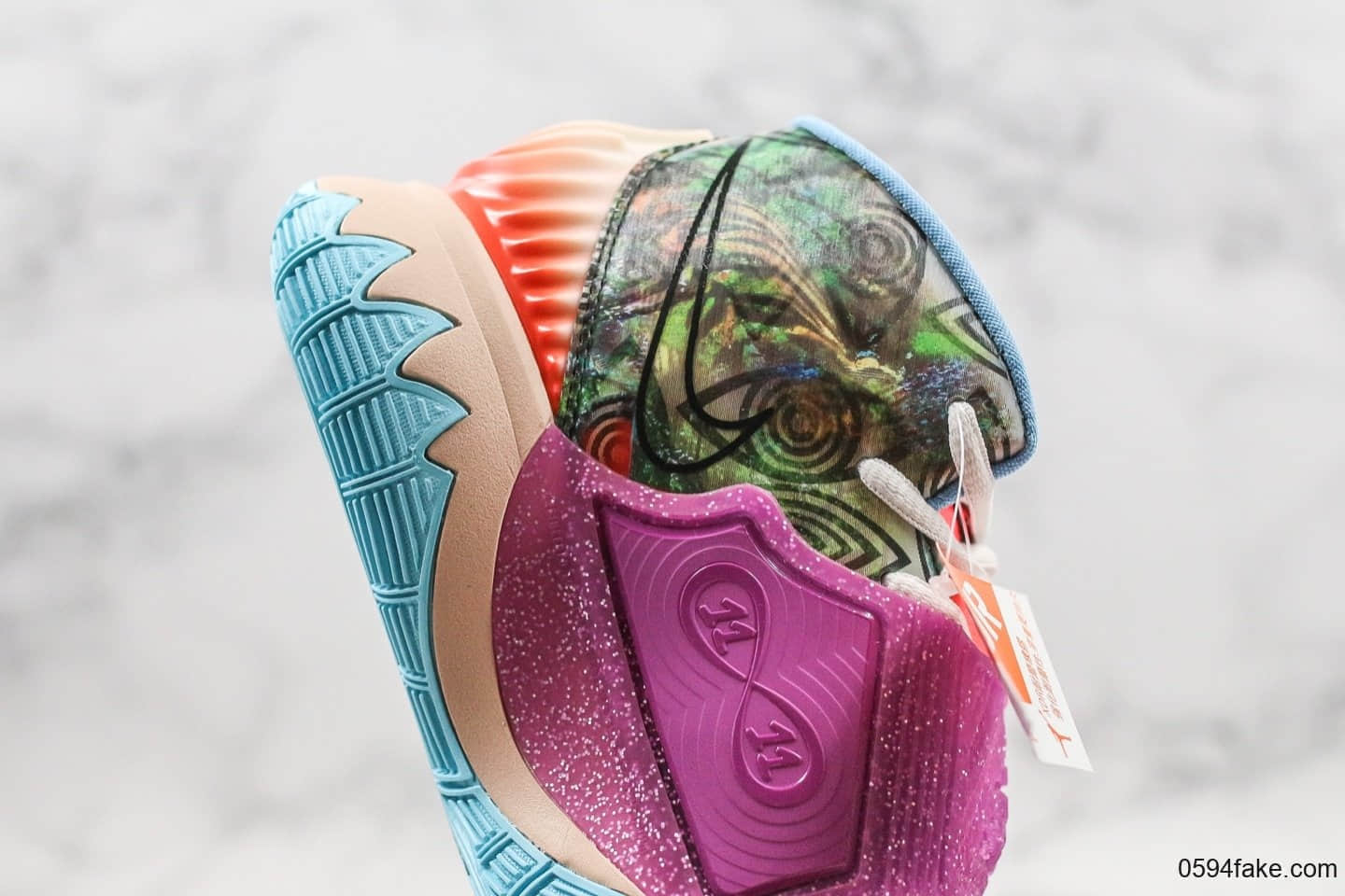 耐克Nike KYRIE 6 Pre-Heat Heal The World纯原版本欧文6代治愈世界内置气垫原盒原标原档案数据开发 货号:CQ7634-403