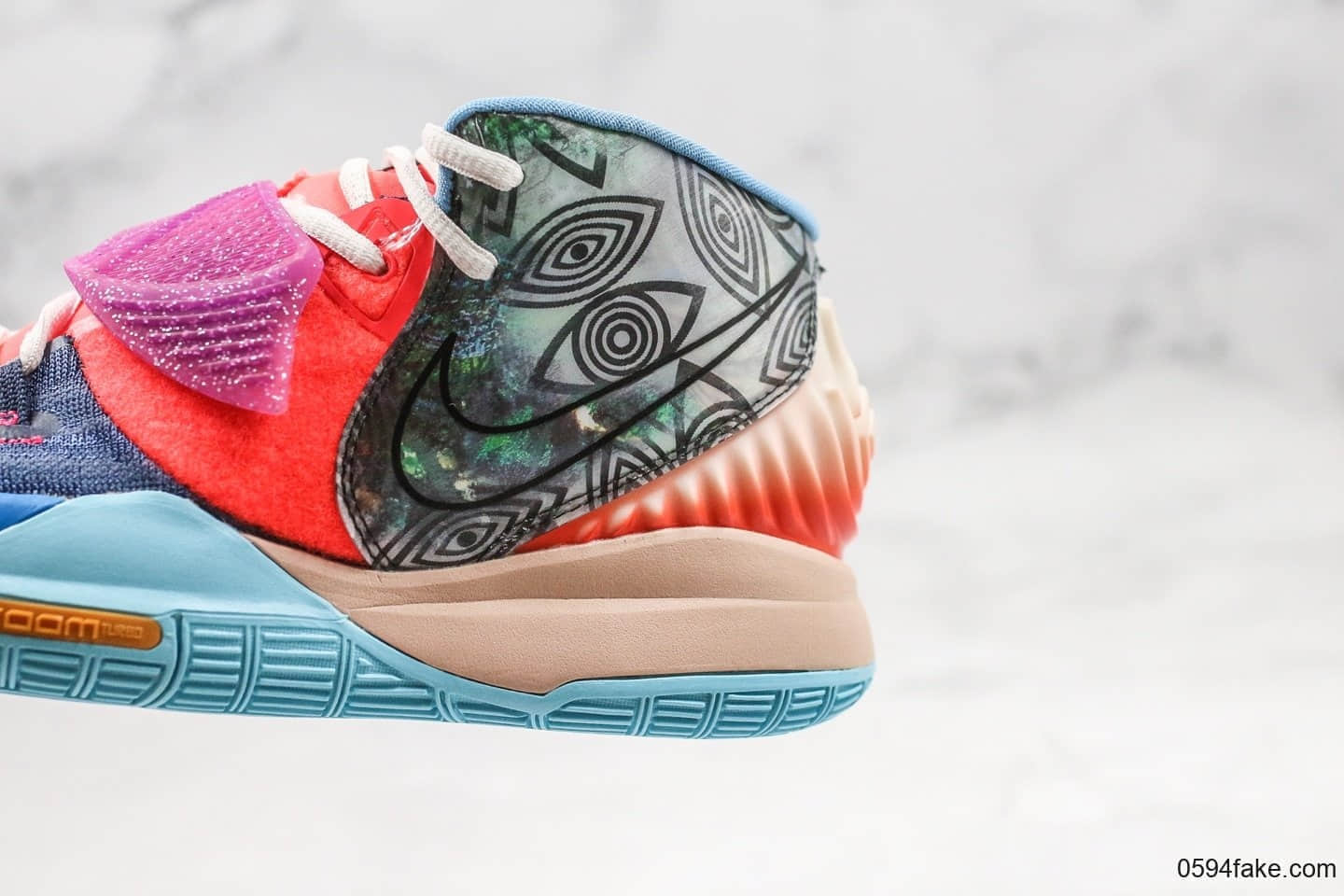 耐克Nike KYRIE 6 Pre-Heat Heal The World纯原版本欧文6代治愈世界内置气垫原盒原标原档案数据开发 货号:CQ7634-403
