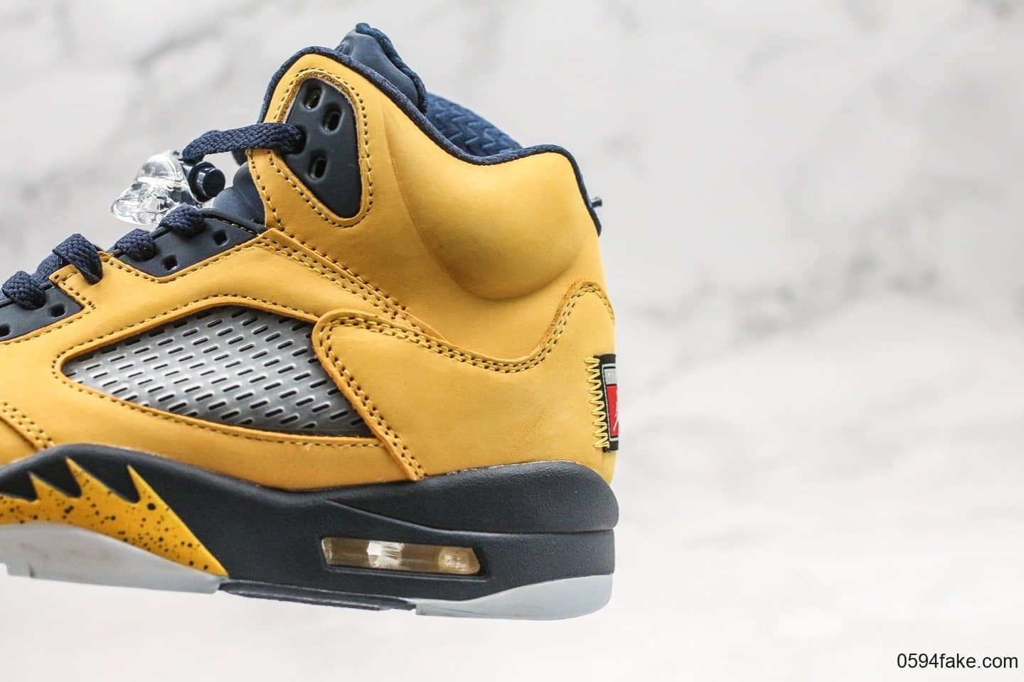 乔丹Air Jordan 5 Inspire纯原版本密歇根大学AJ5麂皮黄内置可视气垫原楦头原纸板打造 货号:CQ9541-704