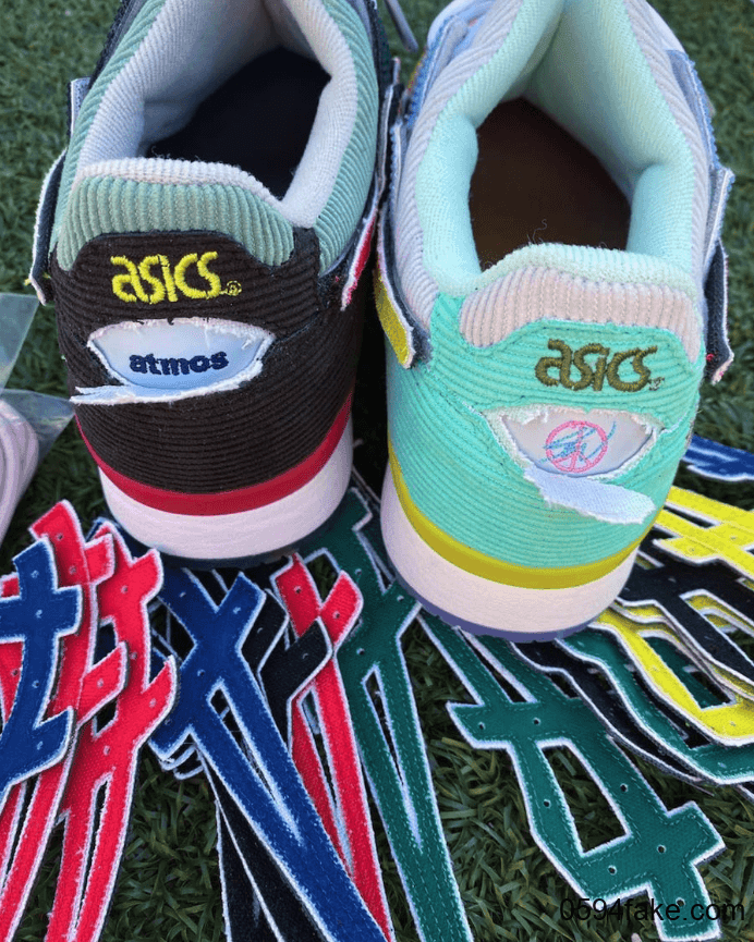 鸳鸯设计+灯芯绒拼接!重磅SW x atmos x ASICS 三方联名释出最新实物图!