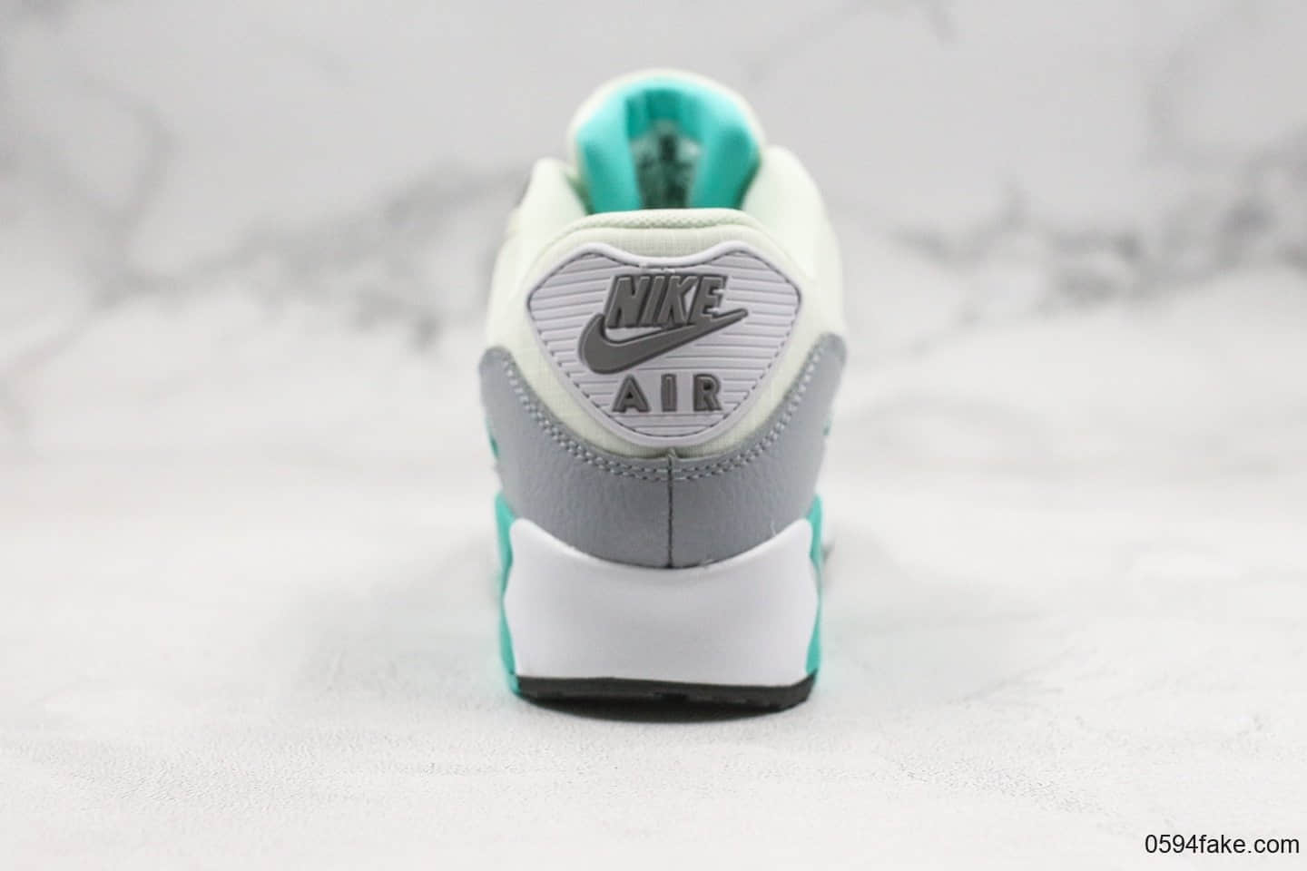 耐克Nike Air Max 90 Essential纯原版本复古气垫跑鞋max90白灰绿色内置可视气垫原盒原标 货号:325213-140