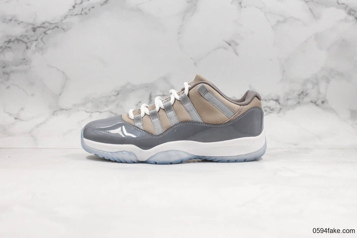 乔丹Air Jordan XI Low Bred纯原版本低帮AJ11酷灰内置真碳板加持原厂材料打造原盒配件 货号:528895-003
