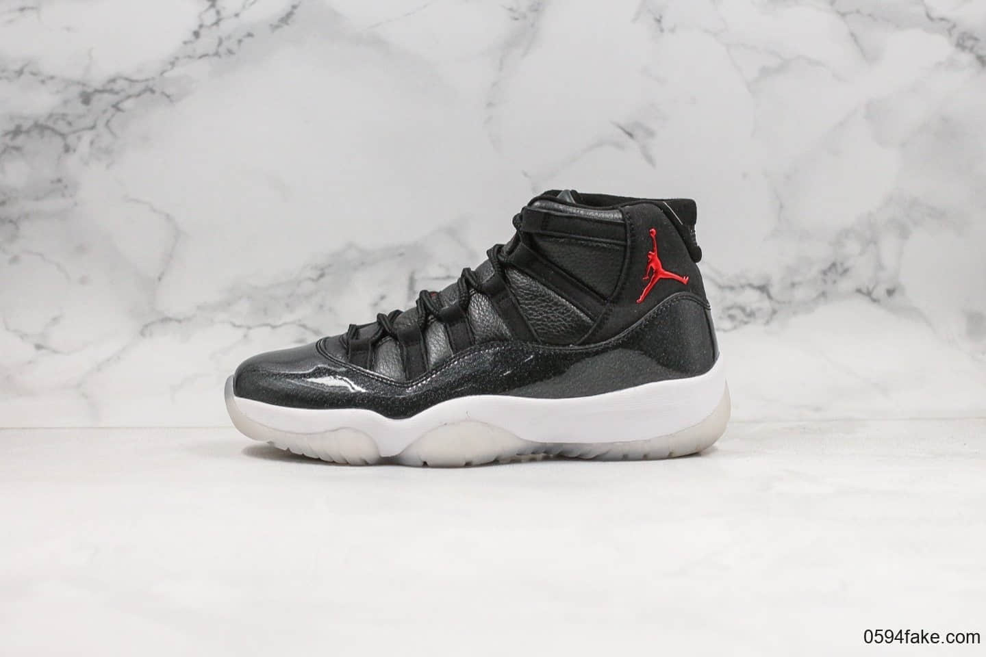 乔丹Air Jordan 11 Retro 72-10纯原版本黑白大魔王AJ11内置全掌真碳纤维板原盒配件支持实战 (ID:26047) - 图片1