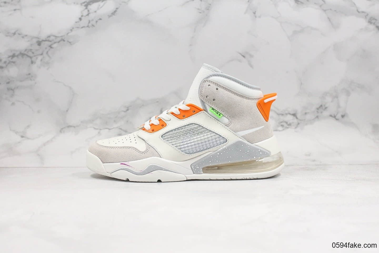 乔丹Air Jordan Mars 270 Vast Grey纯原版本气垫鞋联名款灰色麂皮配色内置Max气垫正确TPU组合鞋底原盒原标 (ID:26268) - 图片1