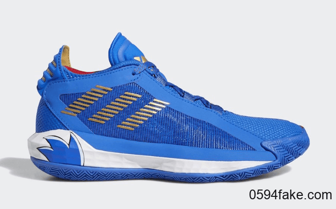 刺猬索尼克 x adidas Dame 6释出官图!色彩对比强烈!