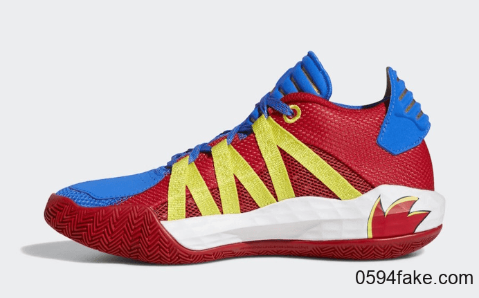 刺猬索尼克 x adidas Dame 6释出官图!色彩对比强烈!