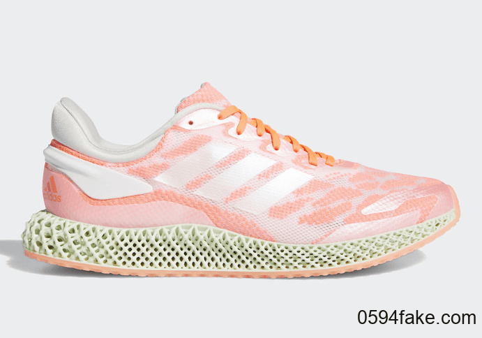 adidas最新4D跑鞋来袭!首发“三文鱼”配色曝光! 货号:FW6838