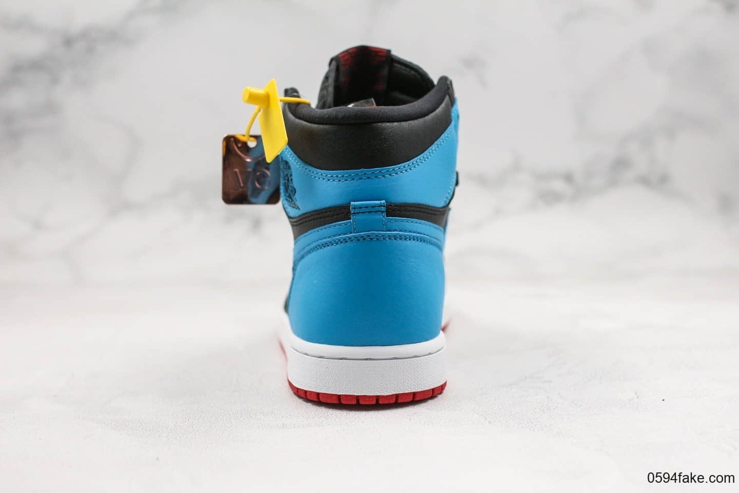 乔丹Air Jordan 1 High OG WMNS UNC To Chicago纯原版本高帮AJ1红蓝配色原档案数据开发原楦头纸板打造 货号:CD0461-046