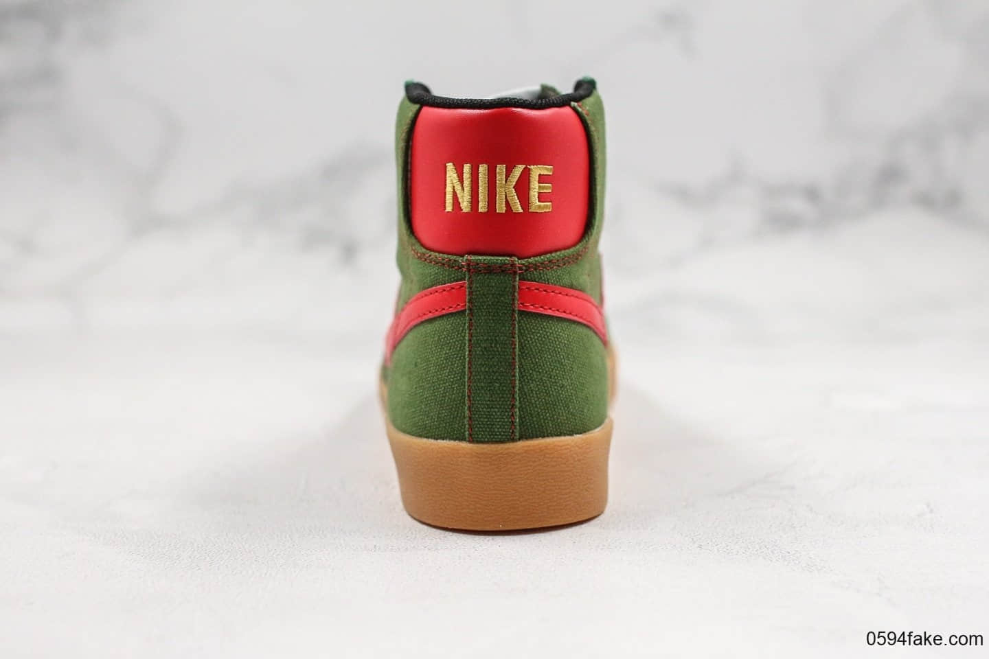 耐克Nike Blazer Mid QS HH公司级版本高帮开拓者复古红绿配色内置Zoom气垫原盒配件 货号:JL6806-400