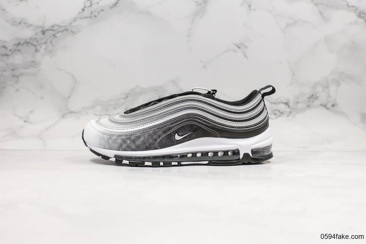 耐克Nike Air Max 97 SE Phantom纯原版本金属子弹max97渐变灰配色内置真实气垫原档案数据开发 货号:921826-016
