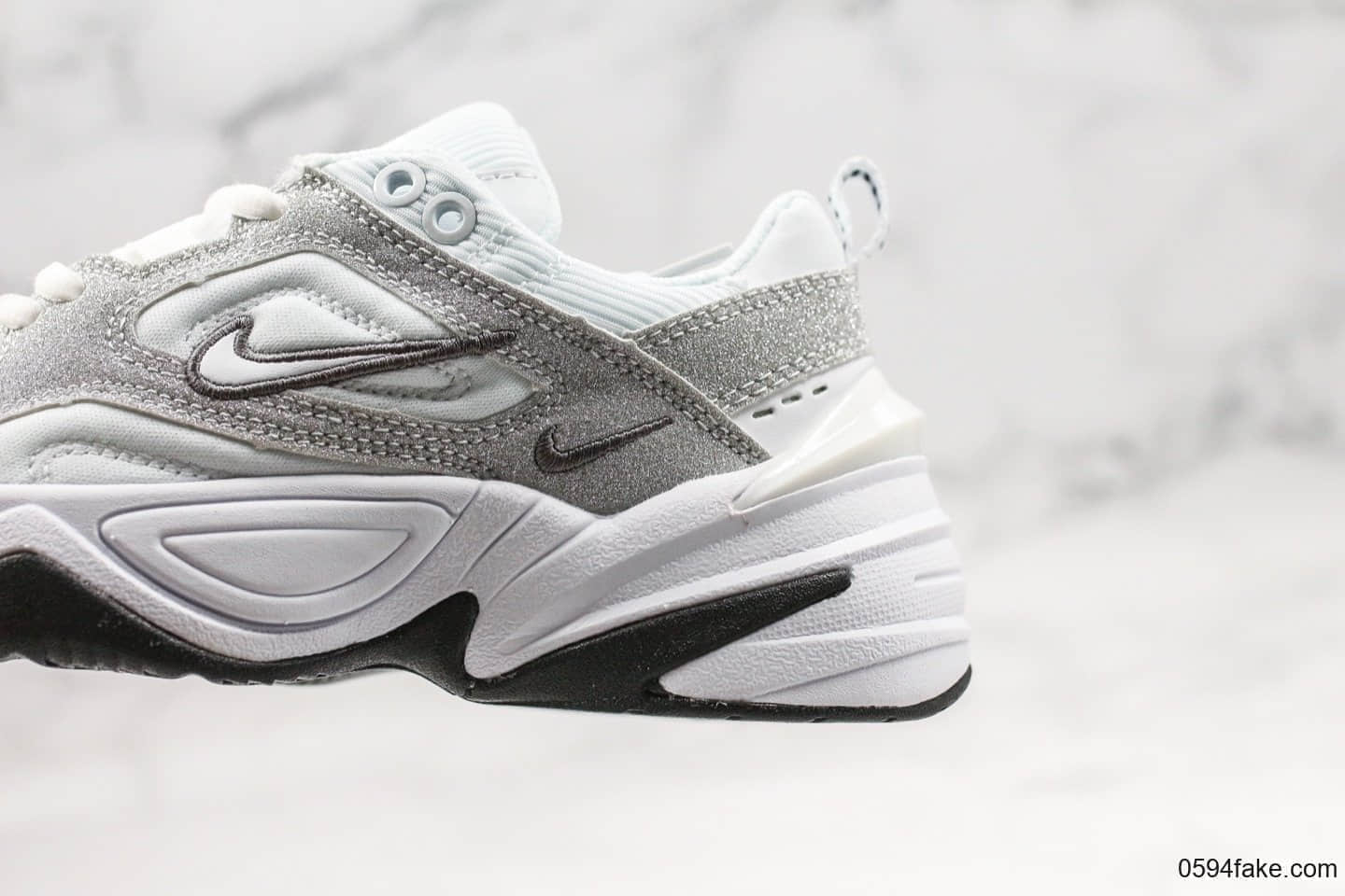 耐克Nike Air Monarch the M2K Tekno纯原版本复古潮流M2K闪银老爹鞋原盒原标原档案数据开发 货号:CJ9583-100