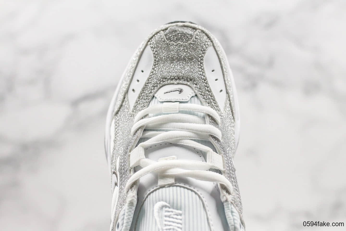 耐克Nike Air Monarch the M2K Tekno纯原版本复古潮流M2K闪银老爹鞋原盒原标原档案数据开发 货号:CJ9583-100