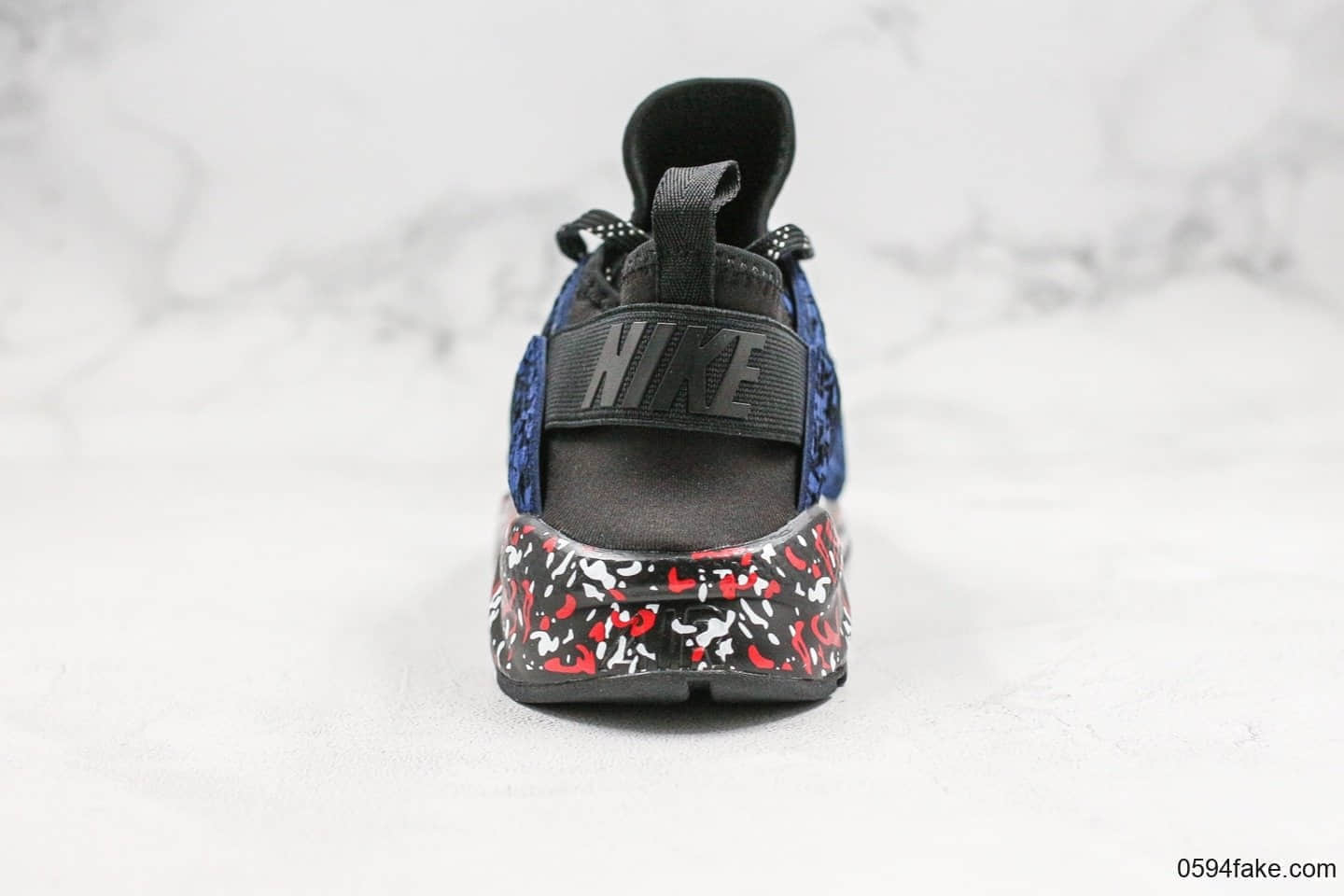 耐克Nike Air Huarache Ultra Suede纯原版本华莱士慢跑鞋篮彩配色内置气垫原盒原标原厂缓震大底 货号:829669-554