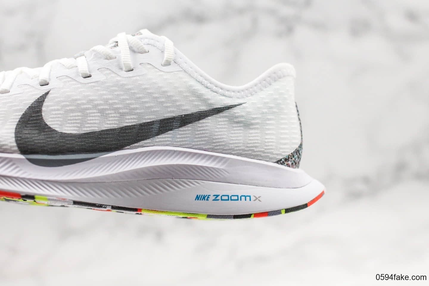 耐克Nike Zoom Pegasus Turbo 2 CR公司级版本马拉松飞马2代网面跑鞋白彩虹底配色内置Zoom气垫原盒原标 货号:AT2863-002
