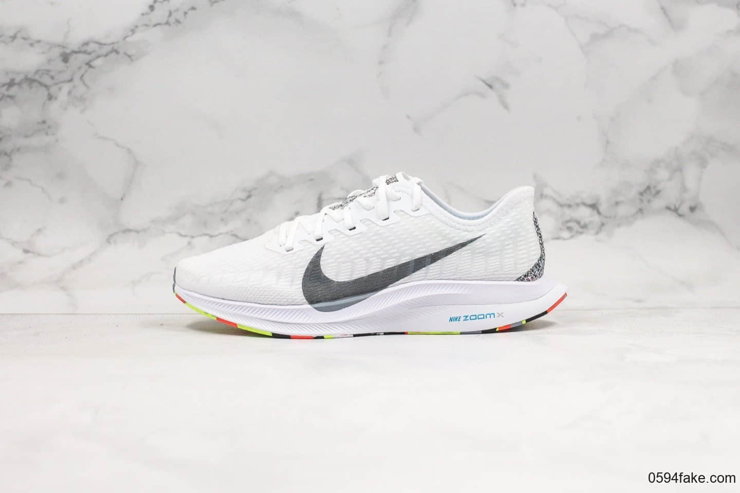 耐克Nike Zoom Pegasus Turbo 2 CR公司级版本马拉松飞马2代网面跑鞋白彩虹底配色内置Zoom气垫原盒原标 货号:AT2863-002