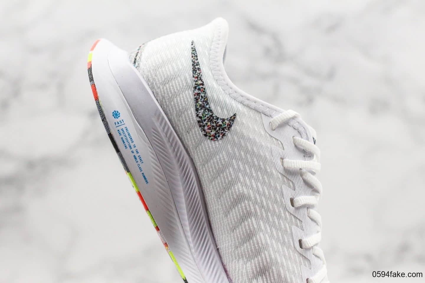 耐克Nike Zoom Pegasus Turbo 2 CR公司级版本马拉松飞马2代网面跑鞋白彩虹底配色内置Zoom气垫原盒原标 货号:AT2863-002