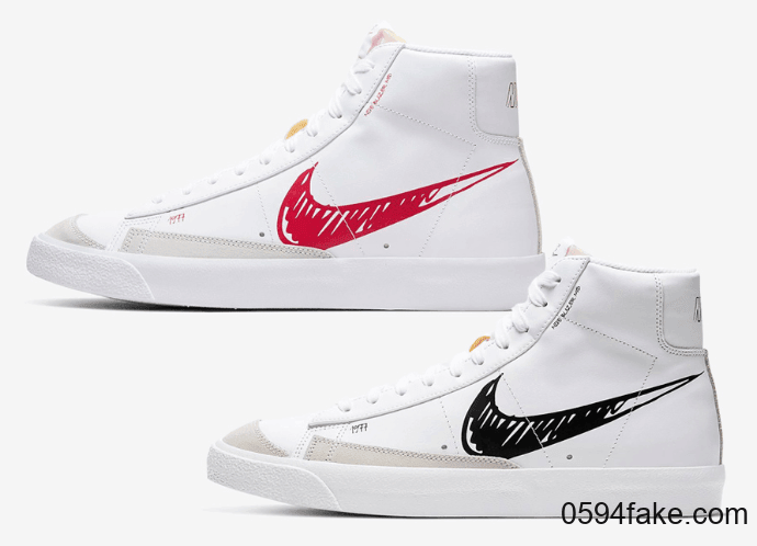 手稿设计Nike Blazer Mid 77曝光！两款配色你更中意哪一款？ (ID:28245) - 图片1