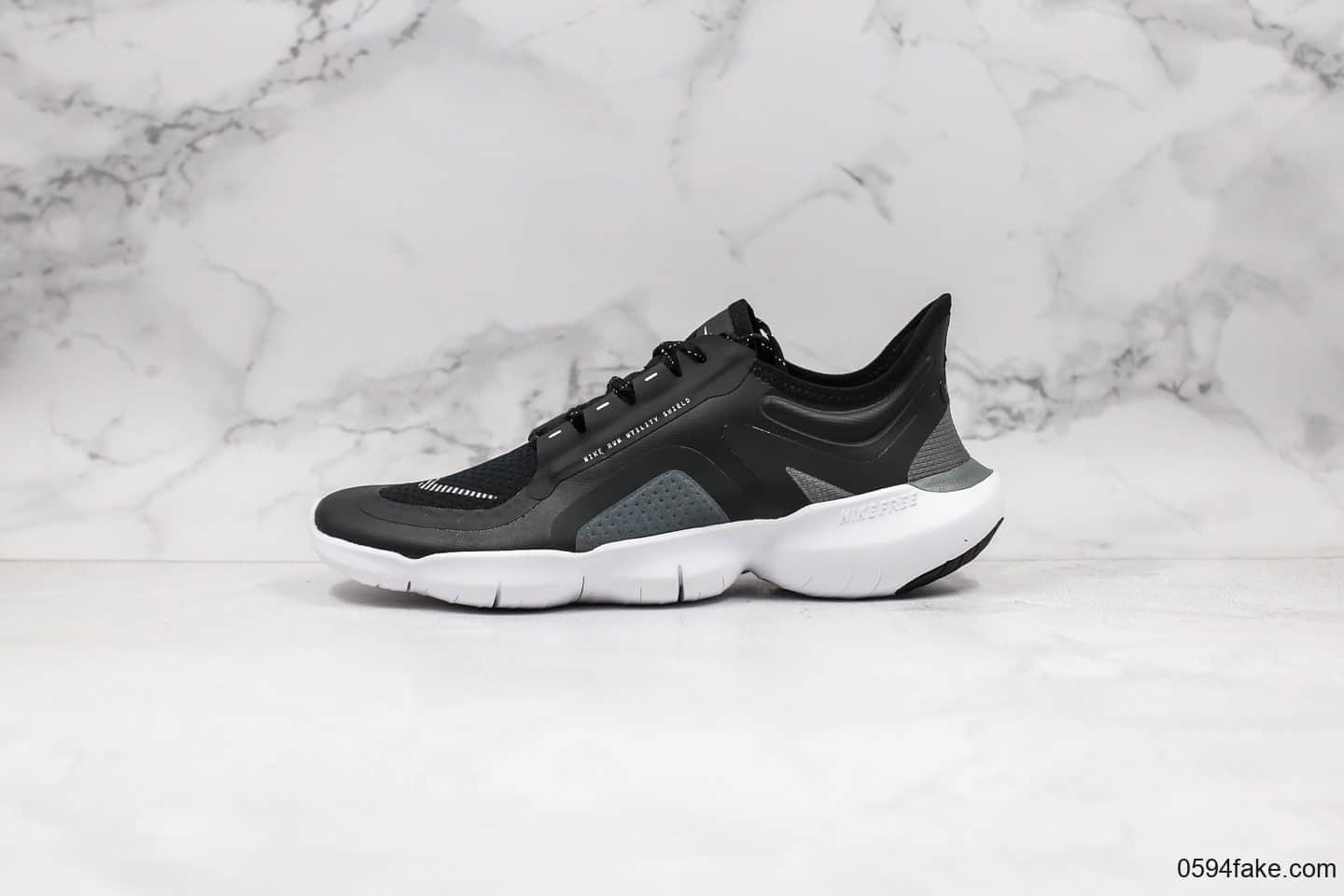 耐克Nike Free RN 5.0 2019 SHIELD纯原版本赤足5.0黑灰色原档案数据开发原盒原标 货号:BV1223-002
