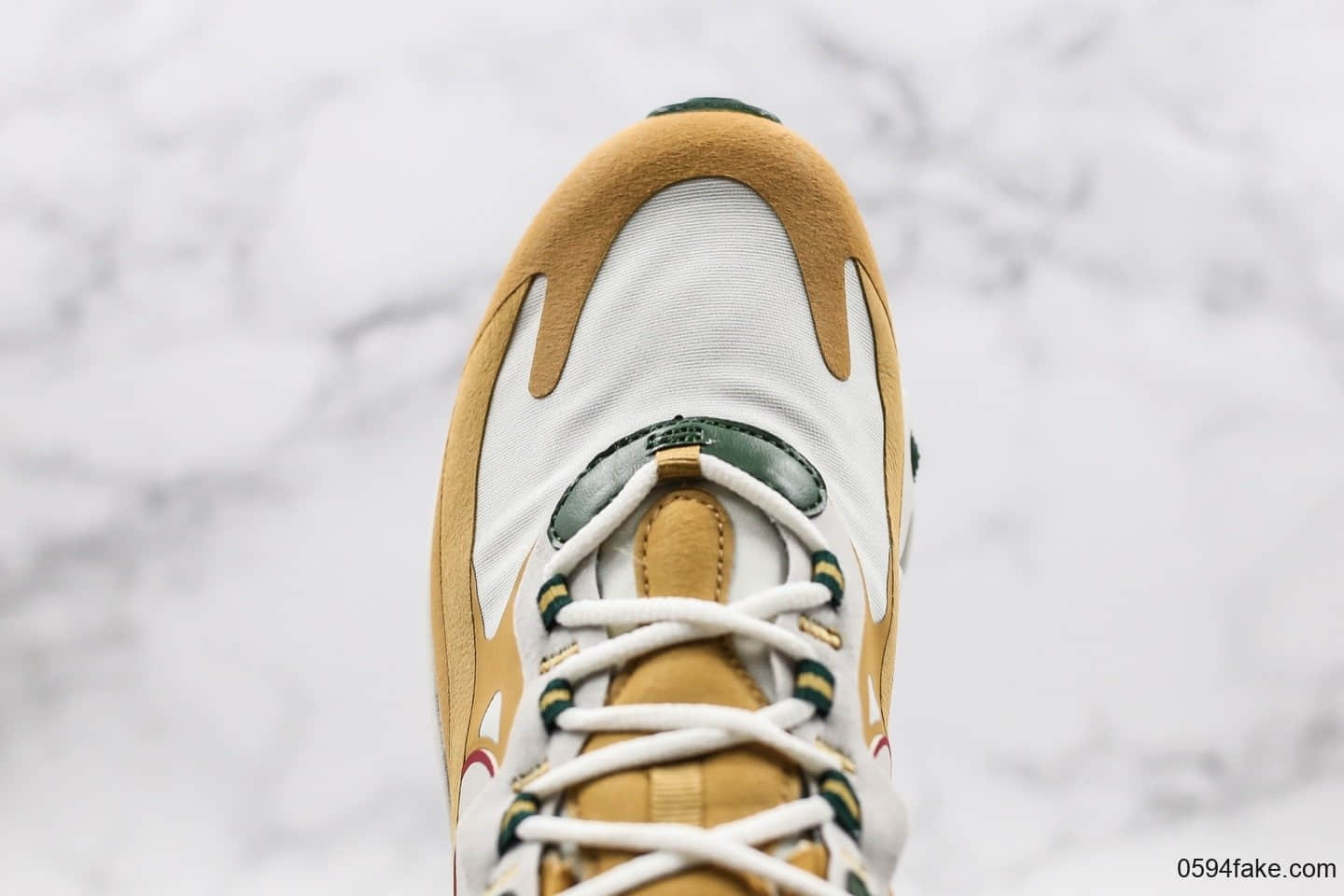 耐克Nike Air Max 270 React Bauhaus纯原版本Max270气垫鞋棕绿色内置原厂半掌气垫原楦头原纸板打造 货号:AO4971-700
