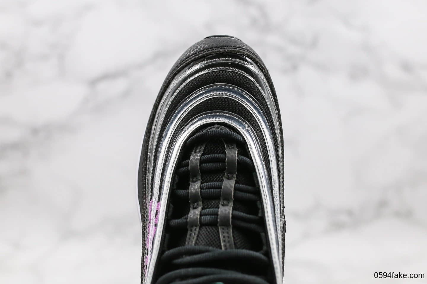 耐克Nike Air Max 97 Doernbecher纯原版本慈善限定Max 97子弹气垫鞋黑紫色内置可视全掌真气垫原盒原标 货号:BV7114-001