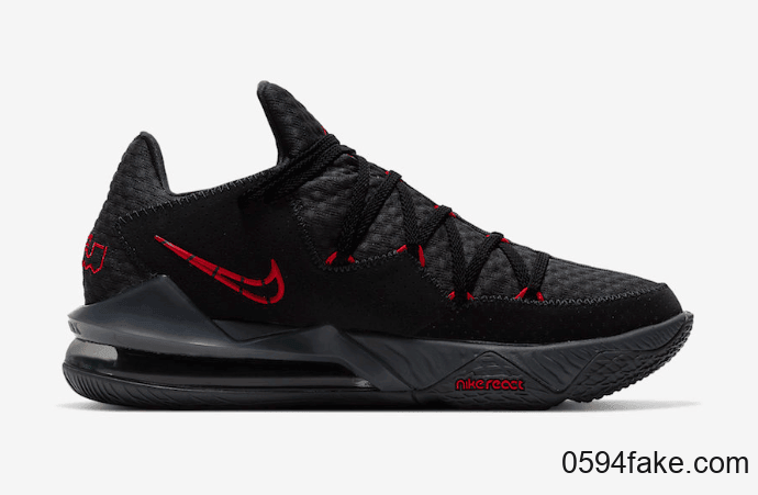 黑红LeBron 17 Low释出官图！3月15日发售！ 货号：CD5007-001