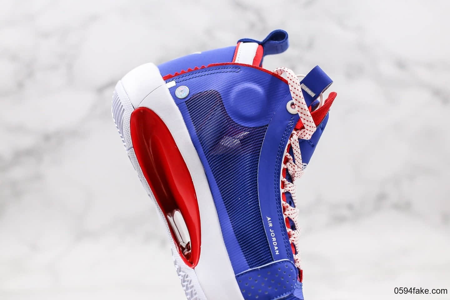乔丹Air Jordan 34公司级版本实战篮球鞋AJ34红蓝白配色原装原盒包装 货号:BQ3381-123