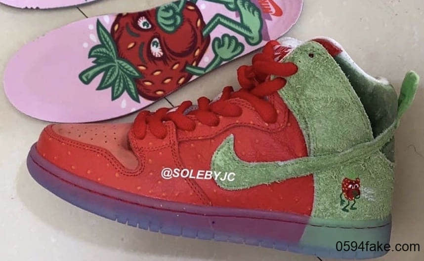 Todd Bratrud新作曝光！这双Nike SB Dunk“咳嗽草莓”你打几分？ (ID:29515) - 图片1