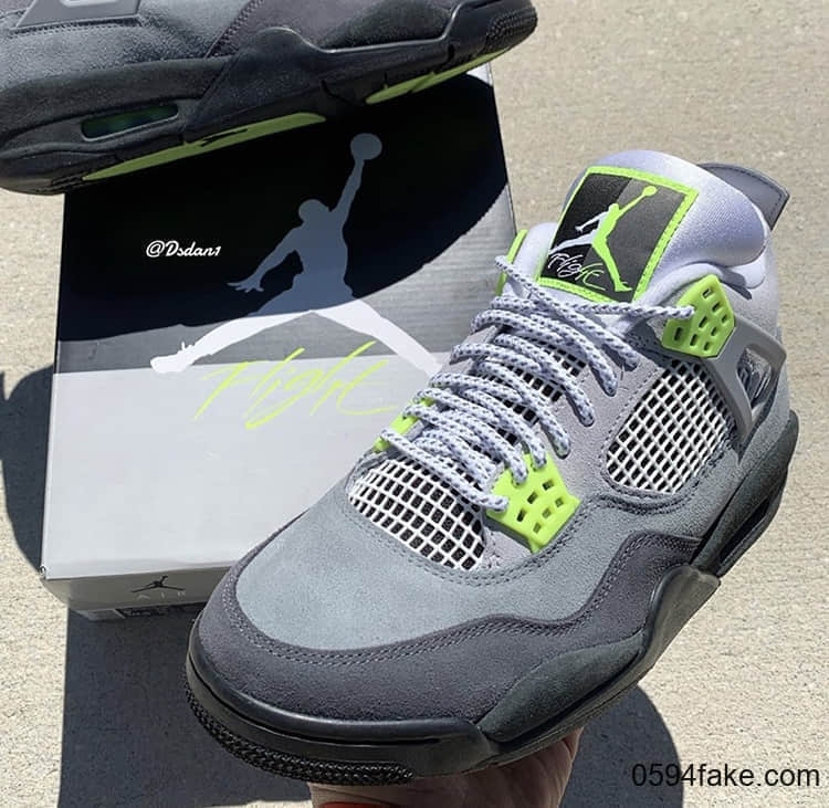 重现超人气配色!全新 Air Jordan 4 “Neon”将于3月21日发售! 货号:CT5342-007