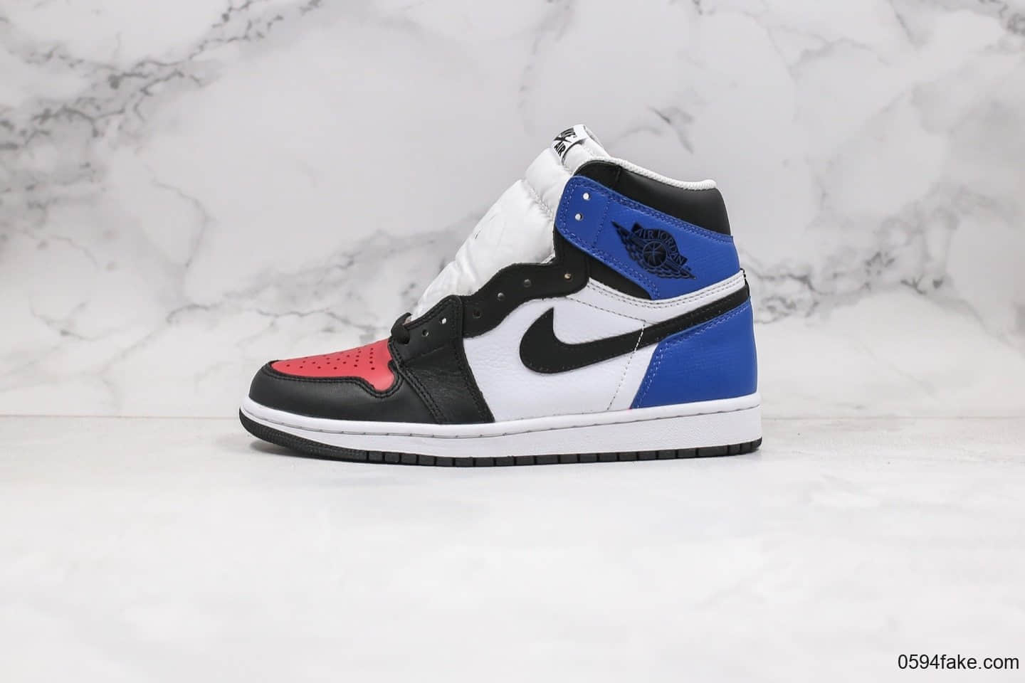 乔丹Air Jordan 1 Retro High OG纯原版本高帮AJ1狼图腾3D印花图黑红脚趾配色原厂大底高清洁度鞋面 (ID:29699) - 图片1