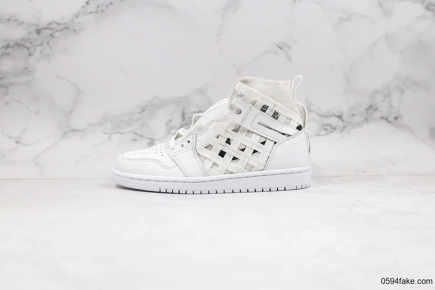 乔丹Air Jordan 1 RETRO HIGH OG纯原版本高帮AJ1编织铠甲白色原档案数据开发原盒原标 (ID:29711) - 图片1