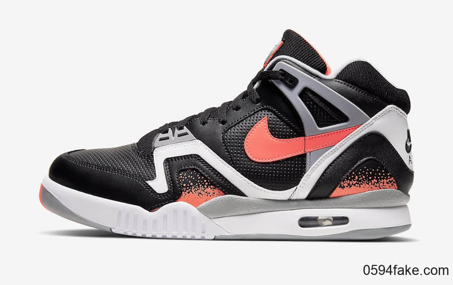 经典配色反转！Nike Air Tech Challenge 2“黑熔岩”后天发售！ 货号：CQ0936-001