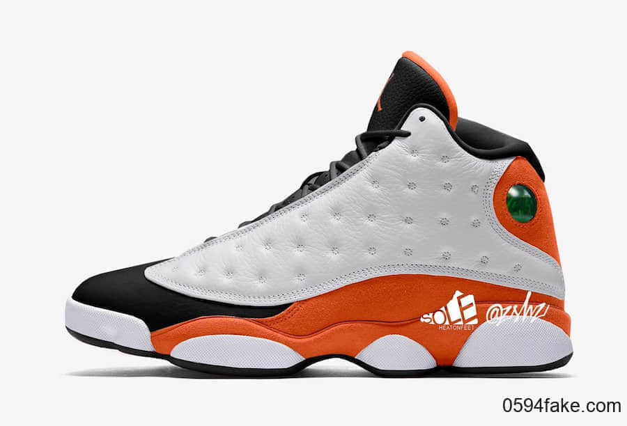 活力黑白橙配色!全新Air Jordan 13明年发售!