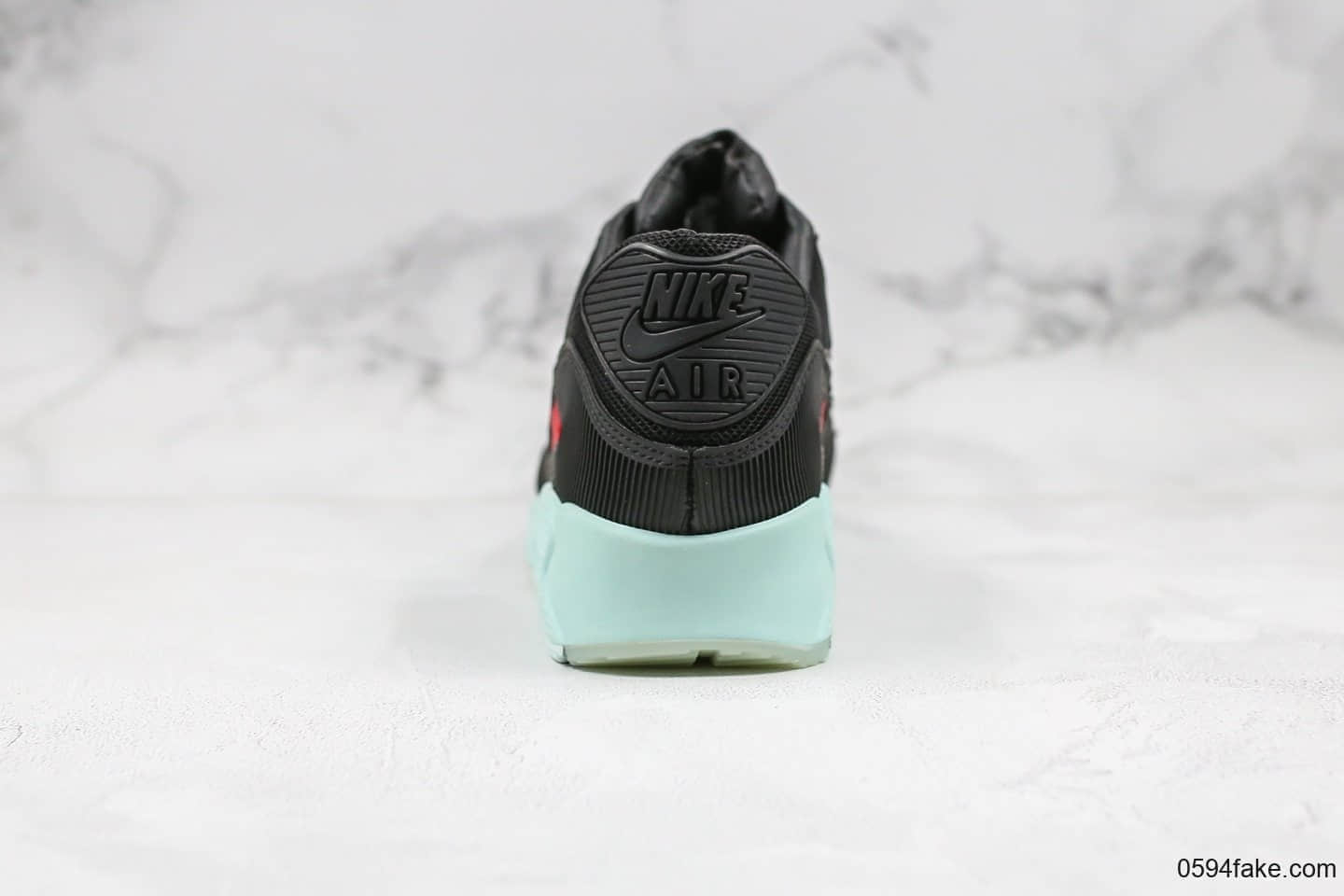 耐克Nike Air Max 90 Essential纯原版本气垫复古跑鞋黑红薄荷绿唱片配色原盒原标市售最高版本 货号:CK0902-001