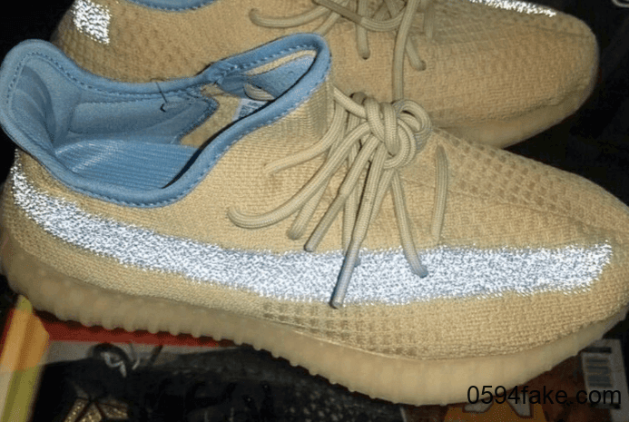 Yeezy 350 V2 “Linen”实物图首度曝光！侧透满天星超抢眼！ (ID:30355) - 图片1