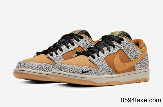 人气主题配色！Nike SB Dunk Low“ Safari”释出官图！3月14日发售！ (ID:30573) - 图片1