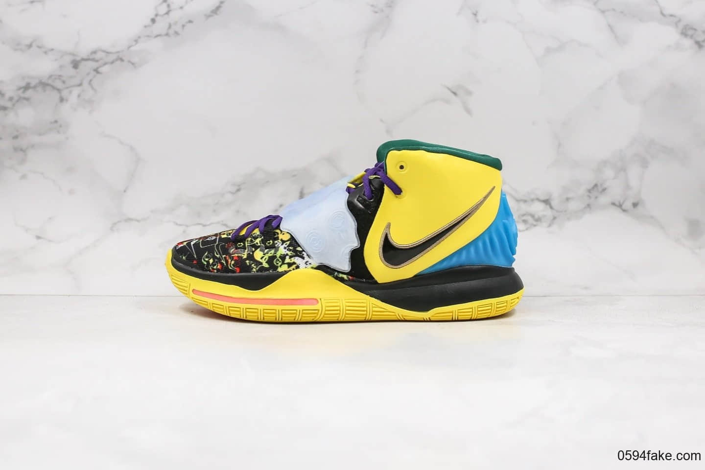 耐克Nike Kyrie 6 CNY纯原版本欧文6代黄蓝黑中国年压岁钱配色内置气垫支持实战 (ID:30630) - 图片1