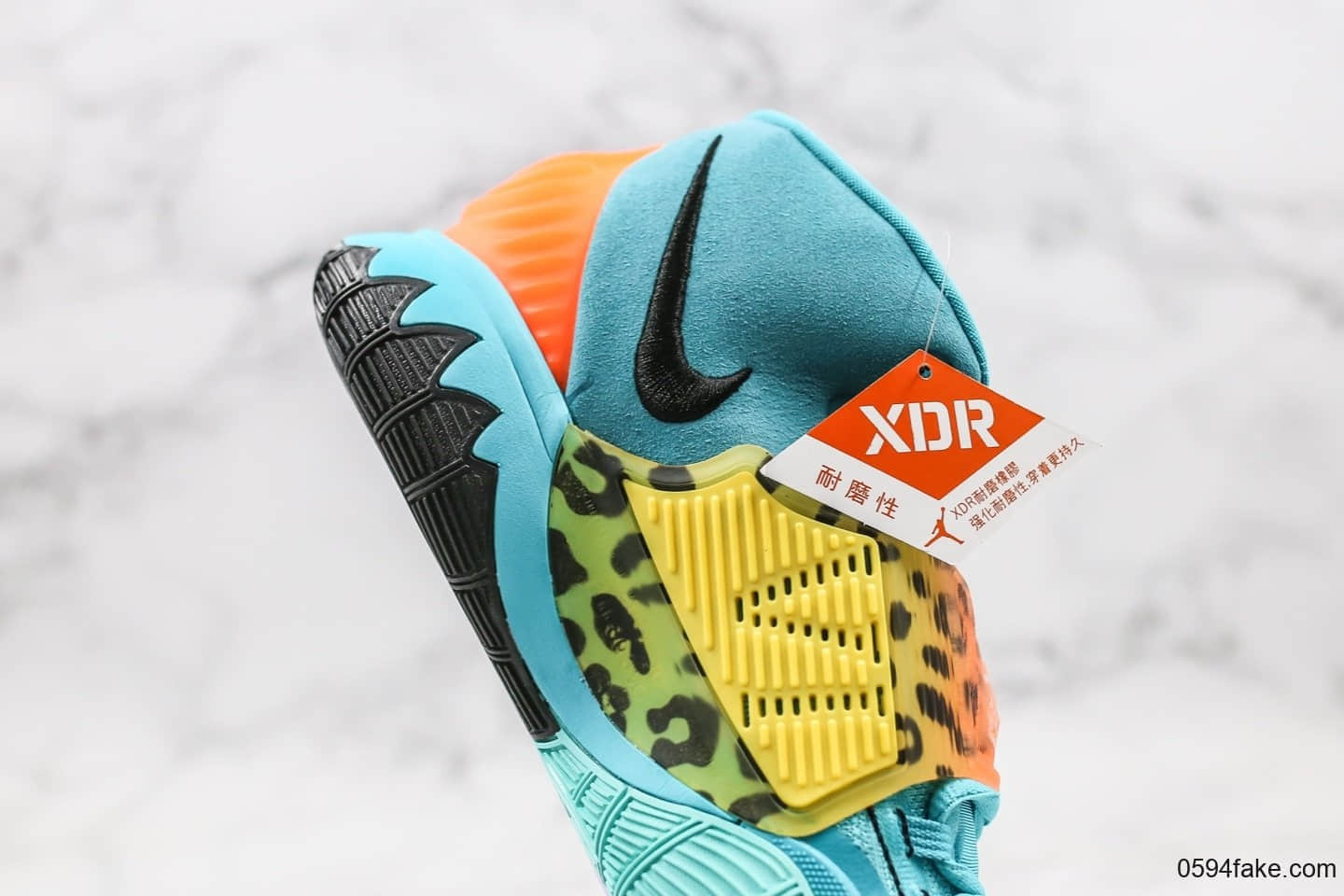 耐克Nike Kyrie 6公司级版本欧文6代篮球鞋蓝橙配色带鞋盒钢印 货号:BQ4631-300