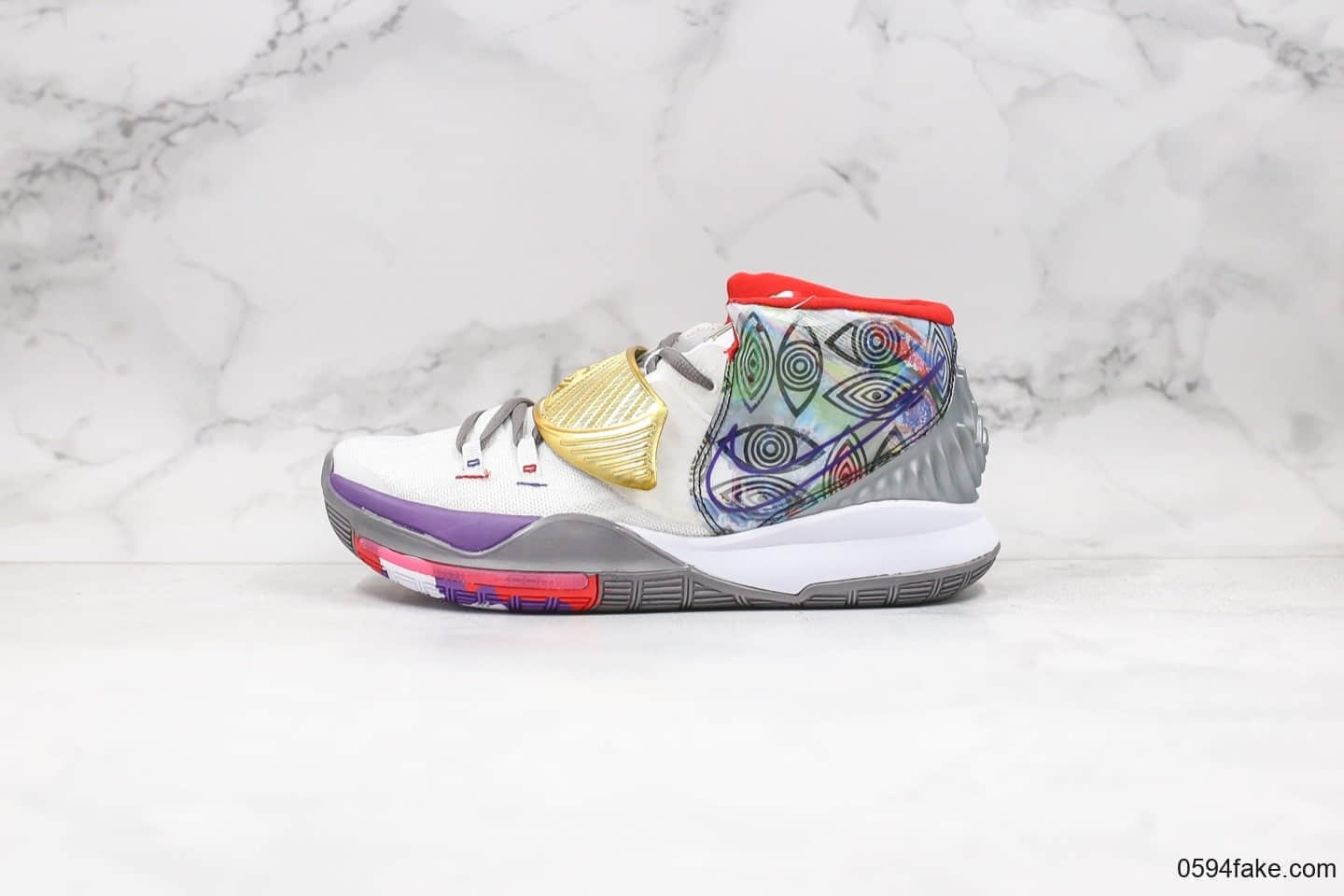 耐克Nike Kyrie 6 Pre-Heat Shangha纯原版本欧文6代休斯顿限定配色内置气垫支持实战 货号:CN9839-100