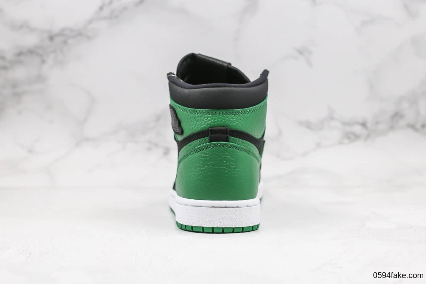 乔丹Air Jordan 1 High og纯原版本高帮AJ1新黑绿脚趾正确后跟定型工艺原盒原标 货号:555088-030