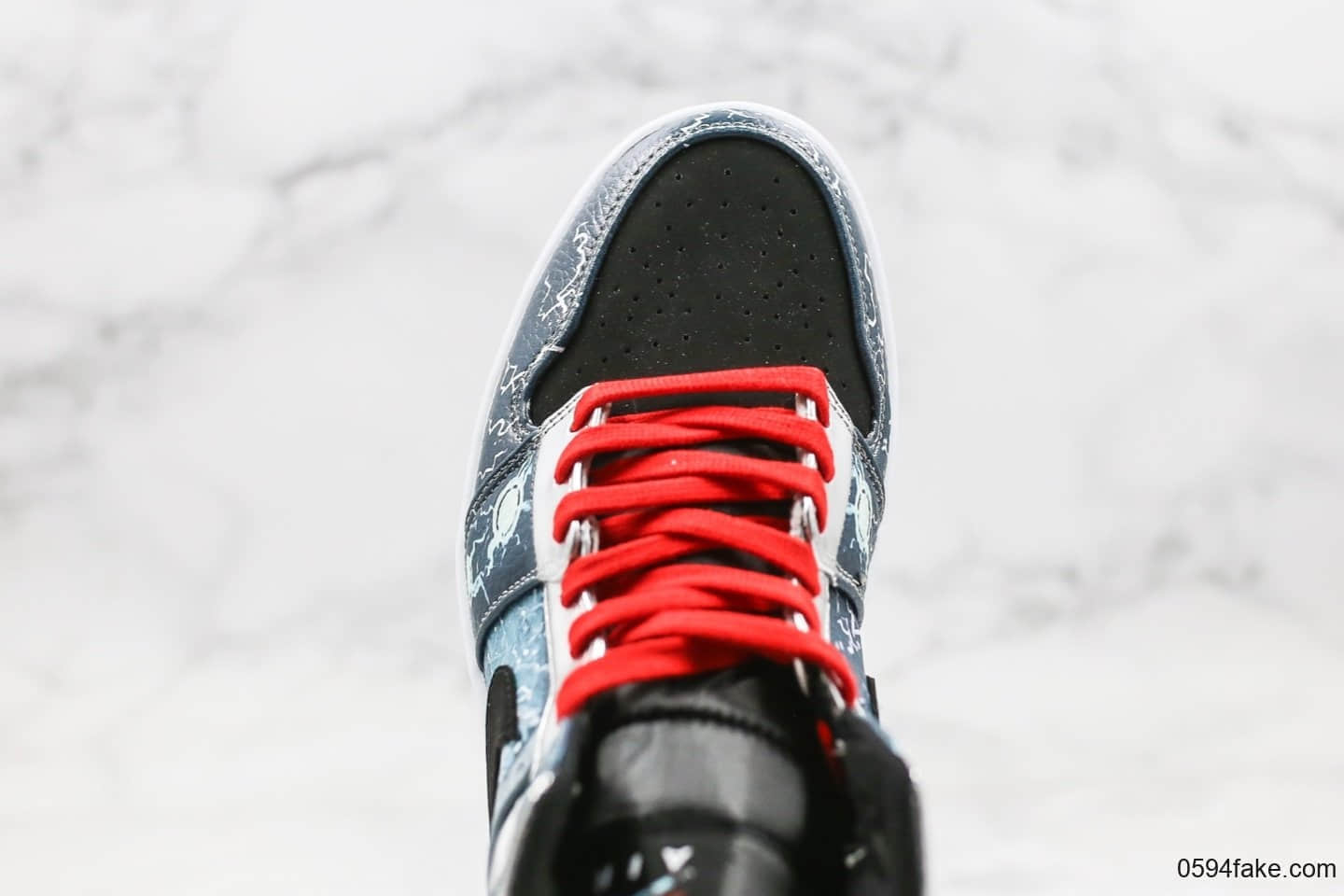 乔丹Air Jordan 1 Marvel Thor纯原版本中帮AJ1美国漫威联名款雷神配色正确卡色后跟定型 货号:556297-023