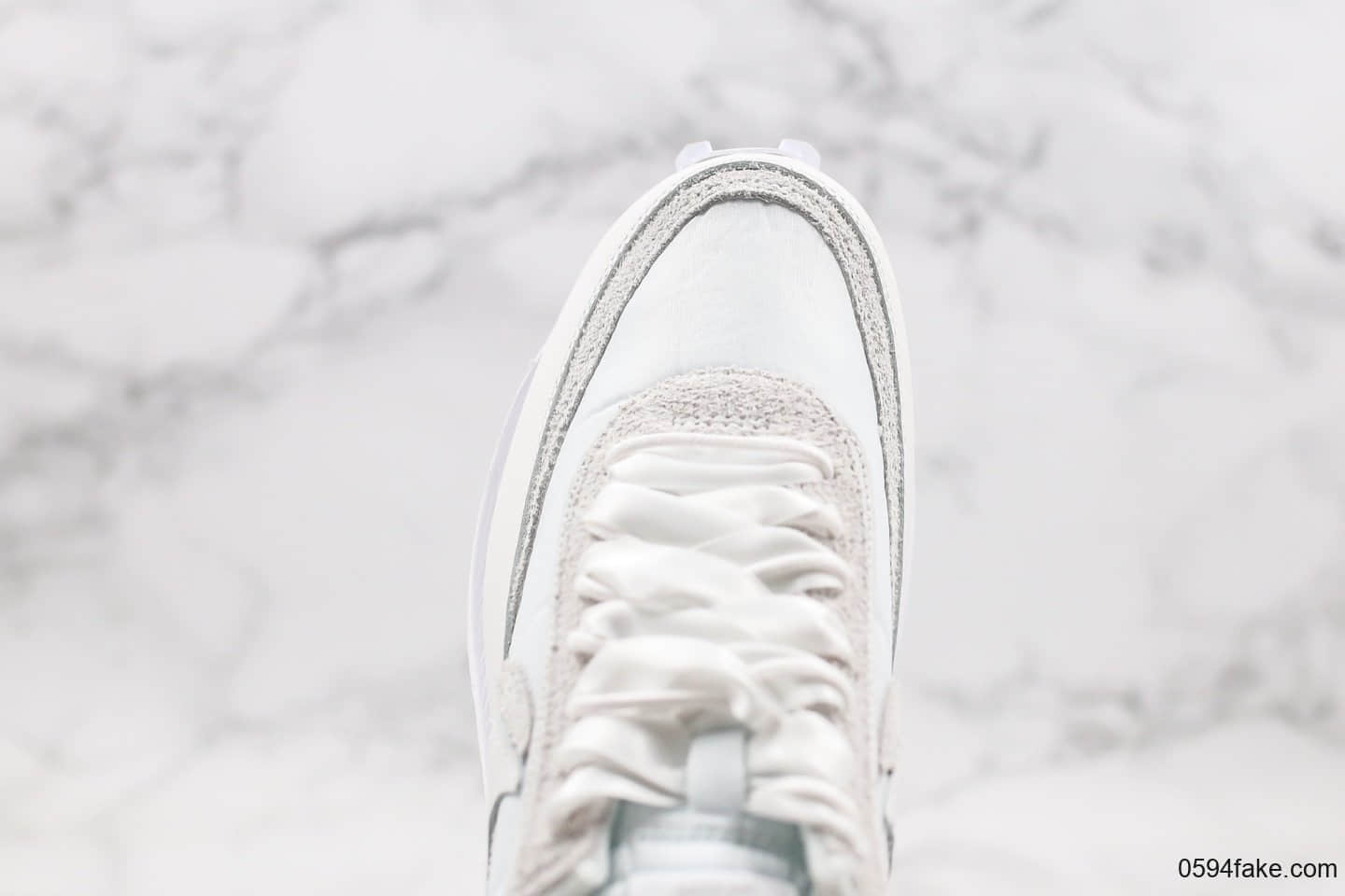 耐克NIKE LDV Waffle Grey White x SACAI纯原版本高桥盾联名款华夫鞋牛津布白色双钩原材料打造双层EVA组合大底 货号:BV0073-101