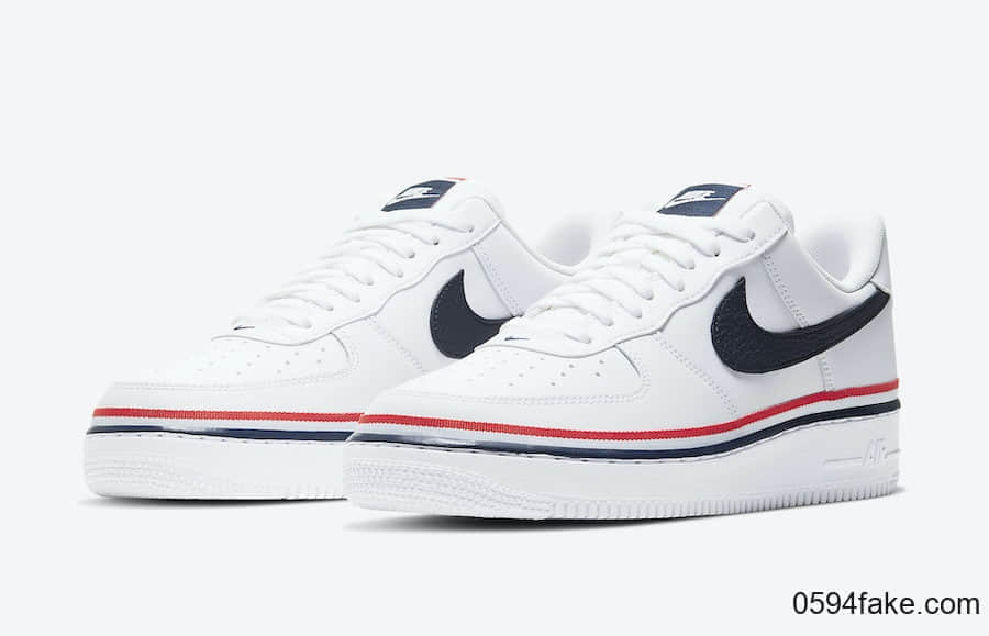清新十足！这双Air Force1 Low美国主题色带 (ID:31206) - 图片1