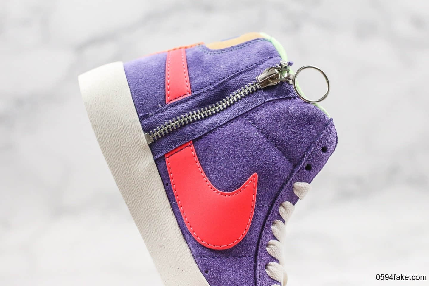 耐克Nike Blazer Mid纯原版本中帮开拓者马卡龙板鞋原档案数据开发原楦头纸板打造 货号:CQ7786-561