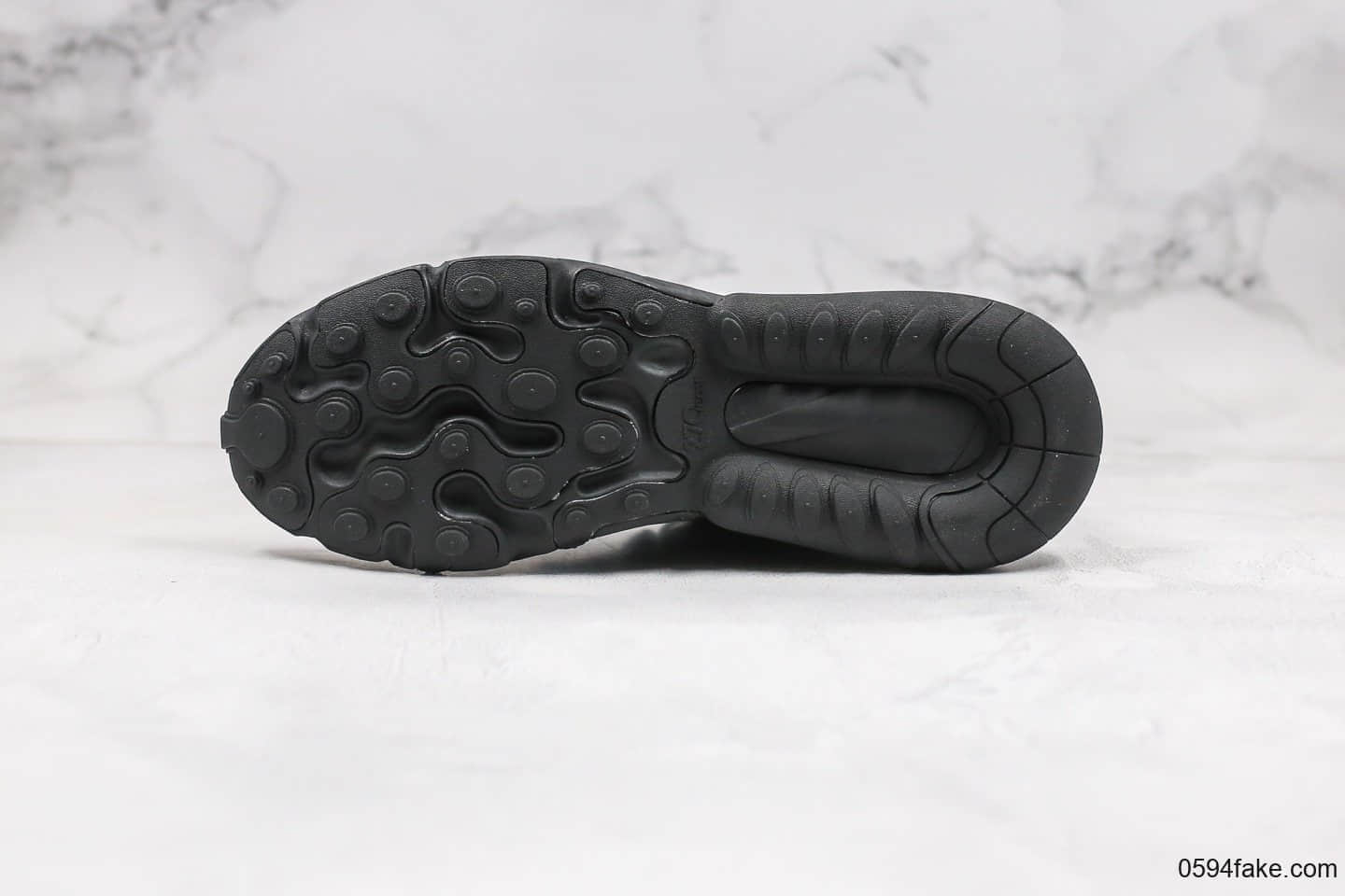 耐克Nike Air Max 270 React Bauhaus纯原版本瑞亚气垫鞋Max270黑蓝色内置真实气垫一比一打造 货号:CT2203-001